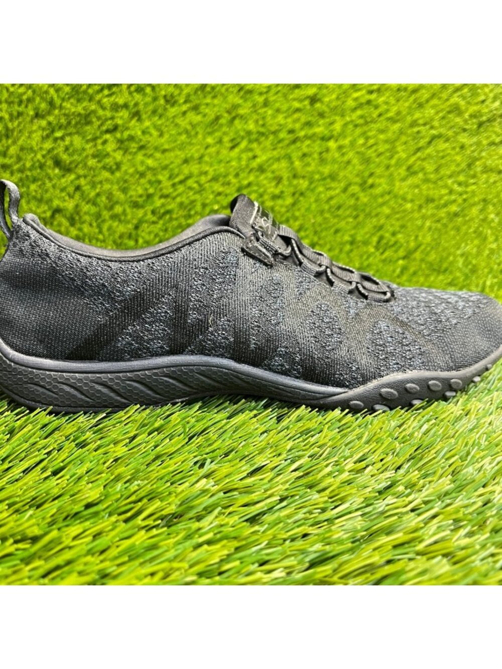 Skechers Breathe Easy Infi Knity Womens Size 7.5 Black Athletic Shoes Sneakers‎